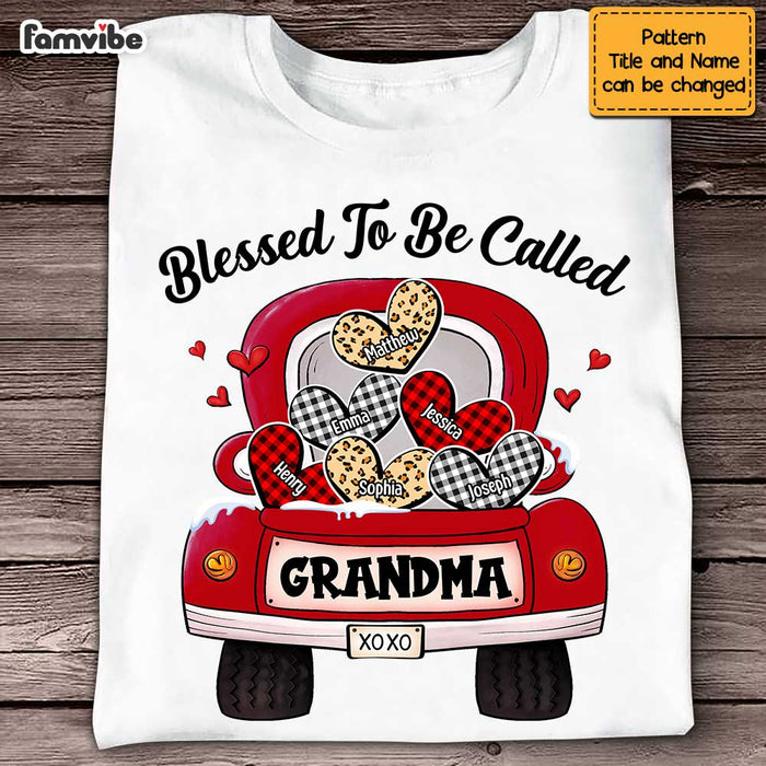 Personalized Grandma Truck Buffalo Plaid Heart Shirt - Hoodie - Sweatshirt OB127 58O47 1
