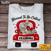 Personalized Grandma Truck Buffalo Plaid Heart Shirt - Hoodie - Sweatshirt OB127 58O47 thumb 1