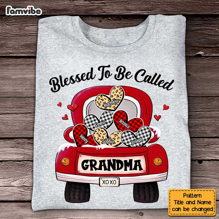 Personalized Grandma Truck Buffalo Plaid Heart Shirt - Hoodie - Sweatshirt OB127 58O47 1