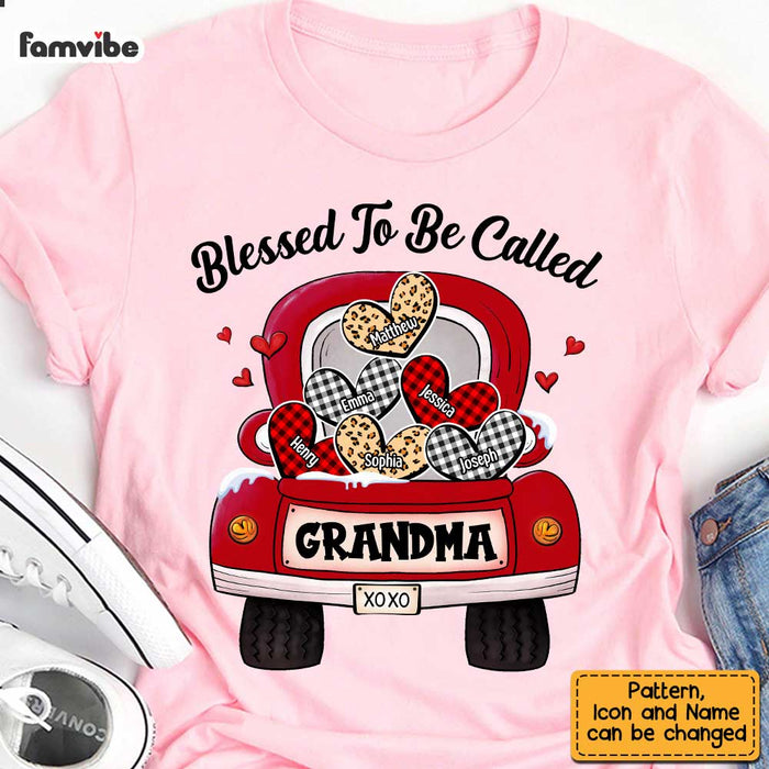 Personalized Grandma Truck Buffalo Plaid Heart Shirt - Hoodie - Sweatshirt OB127 58O47 1