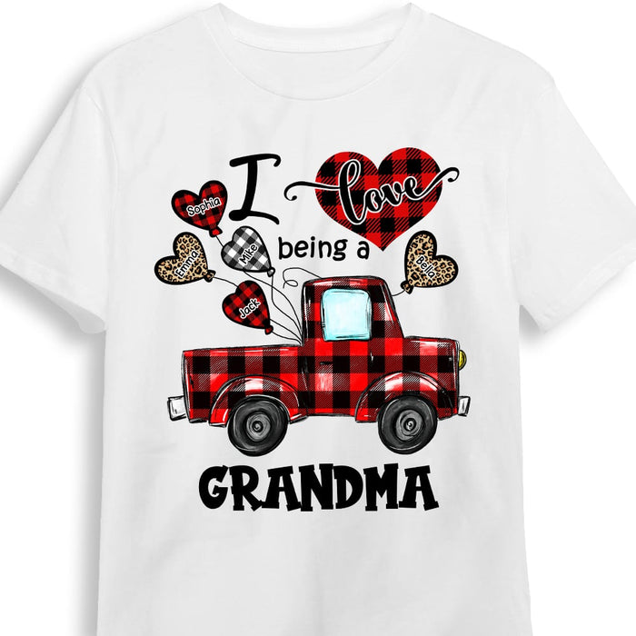 Personalized Love Being A Grandma Buffalo Truck Shirt - Hoodie - Sweatshirt OB124 58O53 1