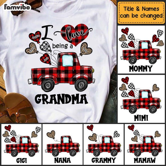 Personalized Love Being A Grandma Buffalo Truck Shirt - Hoodie - Sweatshirt OB124 58O53 1