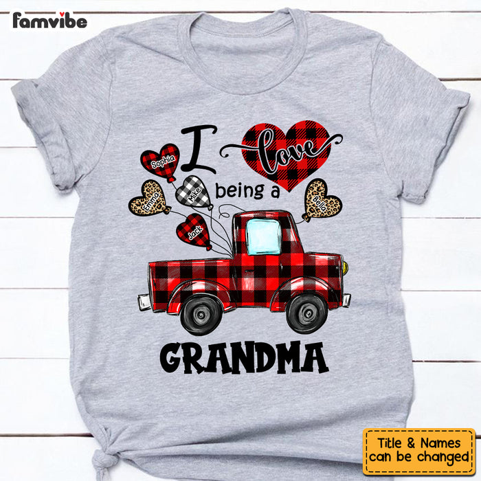 Personalized Love Being A Grandma Buffalo Truck Shirt - Hoodie - Sweatshirt OB124 58O53 1