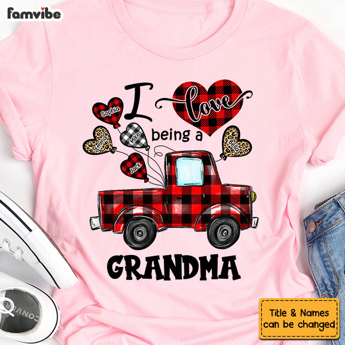 Personalized Love Being A Grandma Buffalo Truck Shirt - Hoodie - Sweatshirt OB124 58O53 1
