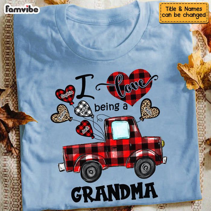 Personalized Love Being A Grandma Buffalo Truck Shirt - Hoodie - Sweatshirt OB124 58O53 1