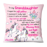 Personalized To My Granddaughter Unicorn Pillow OB121 32O28 thumb 1