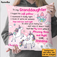 Personalized To My Granddaughter Unicorn Pillow OB121 32O28 thumb 1