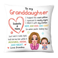 Personalized Granddaughter Hug This Pillow OB132 30O28 thumb 1