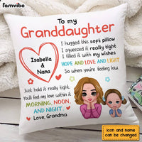 Personalized Granddaughter Hug This Pillow OB132 30O28 thumb 1