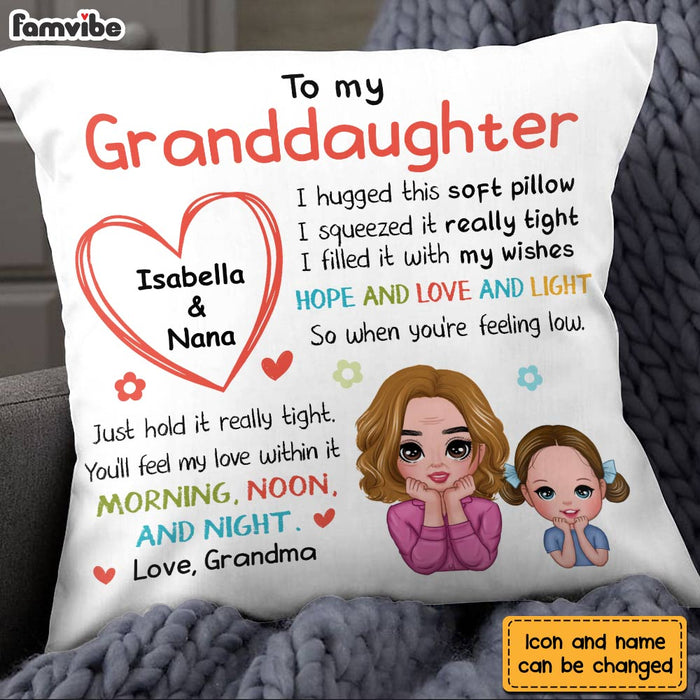 Personalized Granddaughter Hug This Pillow OB132 30O28 1