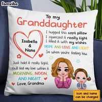 Personalized Granddaughter Hug This Pillow OB132 30O28 thumb 1