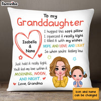 Personalized Granddaughter Hug This Pillow OB132 30O28 thumb 1