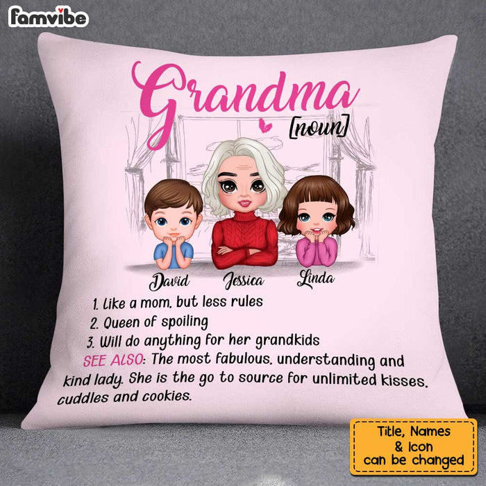 Personalized Cool Grandma Definition Pillow OB132 58O34 1