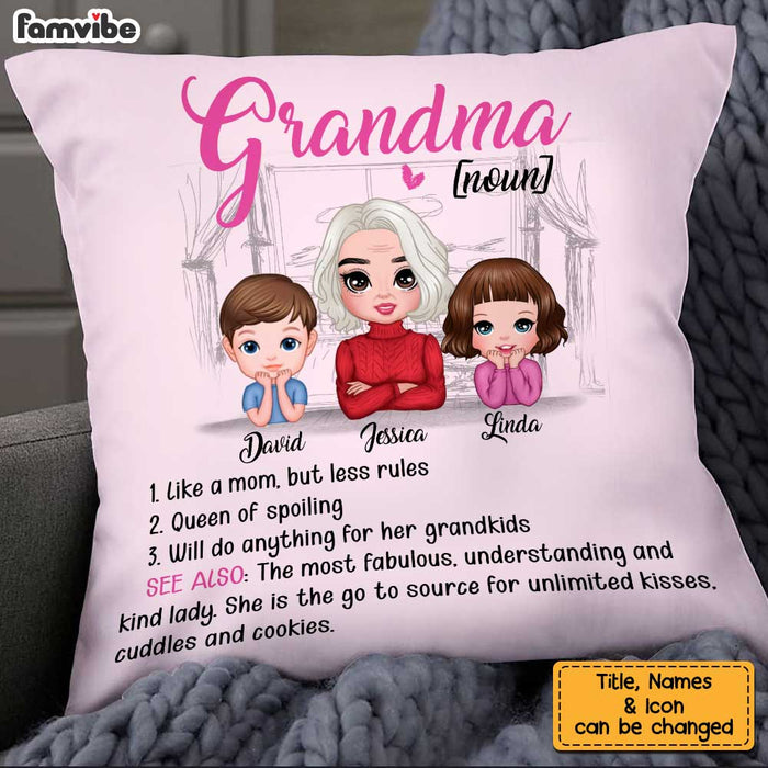 Personalized Cool Grandma Definition Pillow OB132 58O34 1