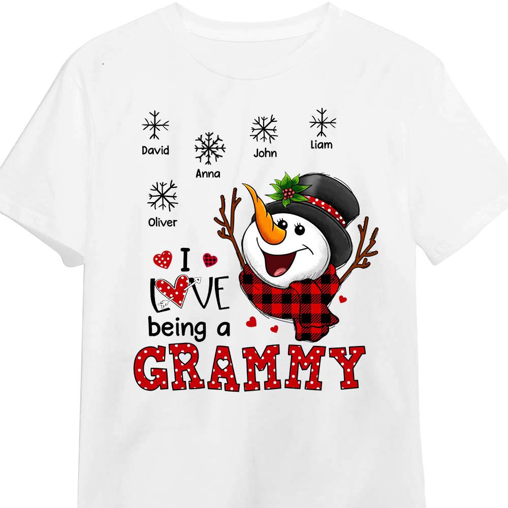 Personalized Grandma Snowman Shirt OB131 85O28 Primary Mockup