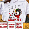 Personalized Grandma Snowman Shirt - Hoodie - Sweatshirt OB131 85O28 1