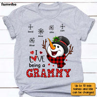 Personalized Grandma Snowman Shirt - Hoodie - Sweatshirt OB131 85O28 thumb 1