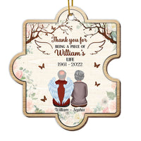 Personalized Memo Thank You For Being A Piece Ornament OB145 32O28 thumb 1