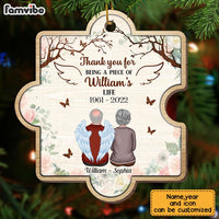 Personalized Memo Thank You For Being A Piece Ornament OB145 32O28 thumb 1