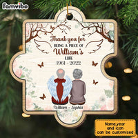 Personalized Memo Thank You For Being A Piece Ornament OB145 32O28 thumb 1