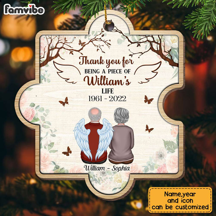 Personalized Memo Thank You For Being A Piece Ornament OB145 32O28 1