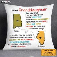 Personalized Granddaughter Long Distance Pillow OB135 36O34 thumb 1