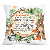 Personalized Grandson Woodland Jungle Animal Pillow OB142 30O34 thumb 1