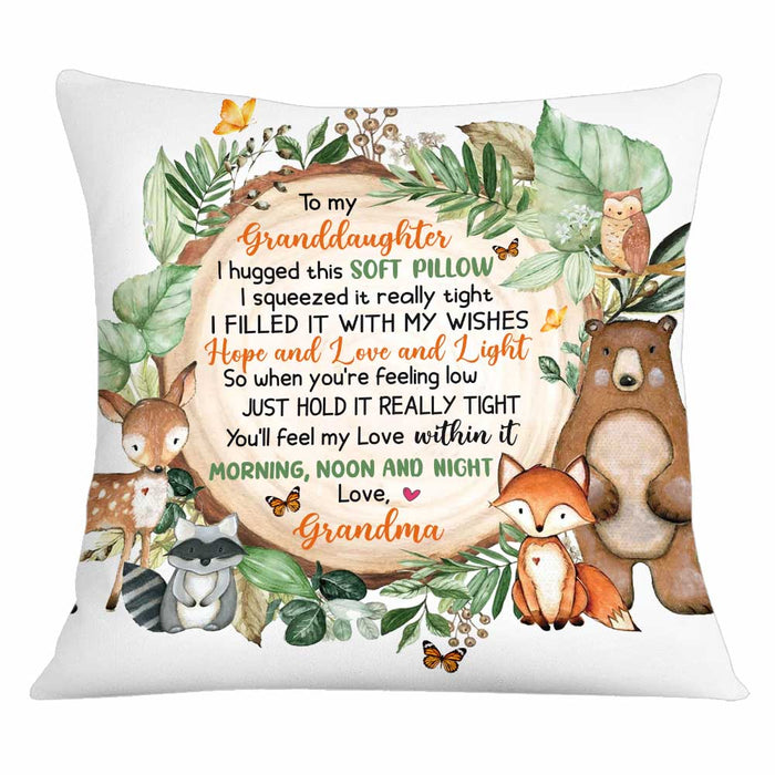 Personalized Grandson Woodland Jungle Animal Pillow OB142 30O34 1