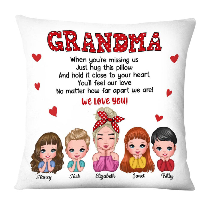 Personalized To Grandma Polka Dot Pillow OB132 23O67 1