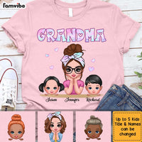 Personalized Grandma Iridescent Leopard Plaid Shirt - Hoodie - Sweatshirt OB132 32O34 thumb 1