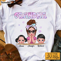 Personalized Grandma Iridescent Leopard Plaid Shirt - Hoodie - Sweatshirt OB132 32O34 thumb 1