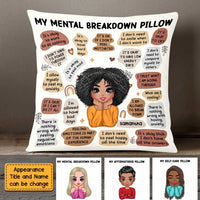 Personalized Mental Health Breakdown Pillow OB135 36O47 thumb 1