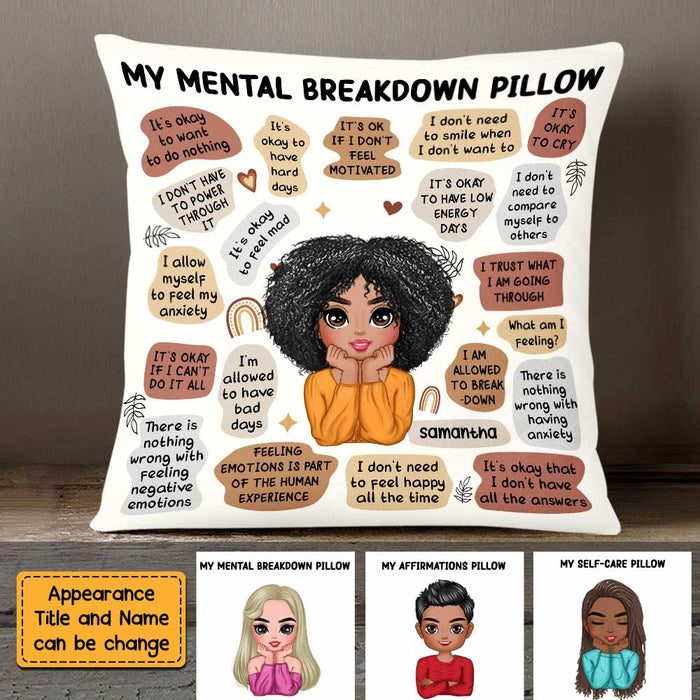 Personalized Mental Health Breakdown Pillow OB135 36O47 1