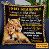Personalized Lion To My Grandson Hug This Pillow OB185 36O47 1