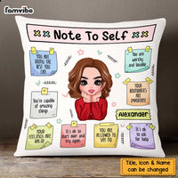 Personalized  Note To Self Love Self Care Clarity Mental Health Affirmations Pillow OB131 58O47 thumb 1