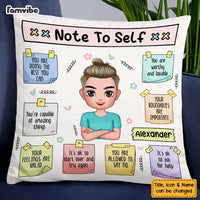 Personalized  Note To Self Love Self Care Clarity Mental Health Affirmations Pillow OB131 58O47 thumb 1