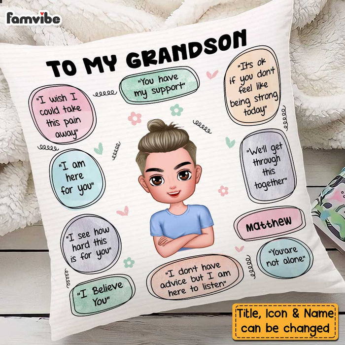 Personalized  Words Of Support Self Care Clarity Mental Health Affirmations Pillow OB133 58O47 1