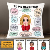 Personalized  Words Of Support Self Care Clarity Mental Health Affirmations Pillow OB133 58O47 thumb 1