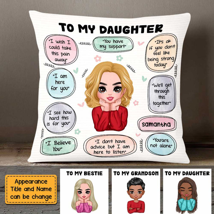 Personalized  Words Of Support Self Care Clarity Mental Health Affirmations Pillow OB133 58O47 1