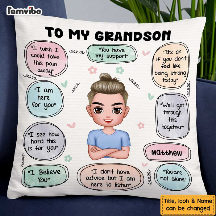 Personalized  Words Of Support Self Care Clarity Mental Health Affirmations Pillow OB133 58O47 1