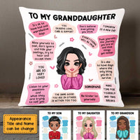 Personalized To Daughter Self Care Reminder Affirmations From Mom Pillow OB141 58O47 thumb 1