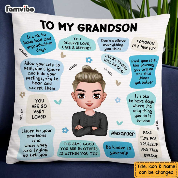 Personalized To Daughter Self Care Reminder Affirmations From Mom Pillow OB141 58O47 1