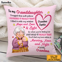 Personalized To My Grandson Baby Hug From Grandma Pillow OB143 58O53 thumb 1
