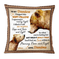 Personalized Grandson Bear Pillow OB174 85O53 thumb 1