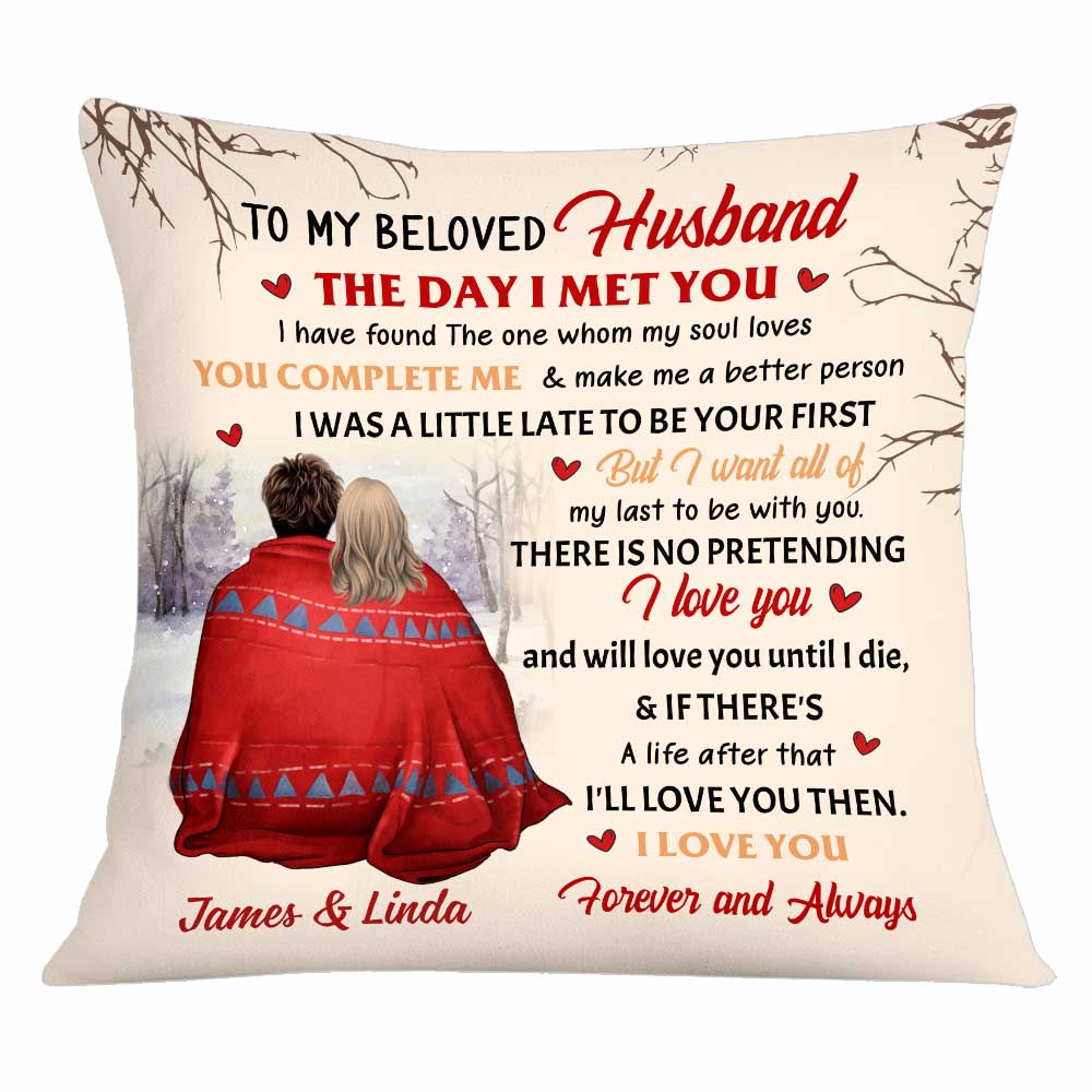 Personalized Pillow, The Day I Met You, Gifts For Him, Gifts For Her, —  GearLit