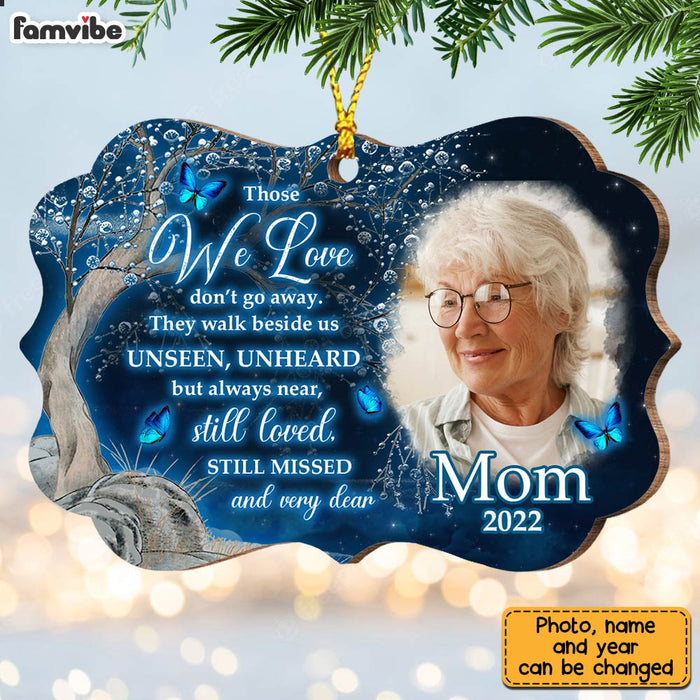 Personalized Memo Photo Mom Dad Sympathy Still Loved Still Missed Benelux Ornament OB144 23O28 1