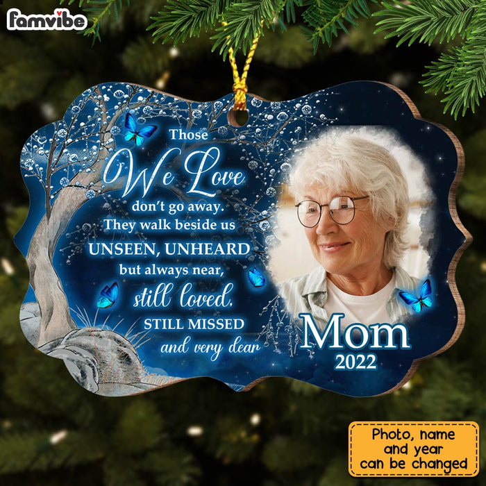 Personalized Memo Photo Mom Dad Sympathy Still Loved Still Missed Benelux Ornament OB144 23O28 1