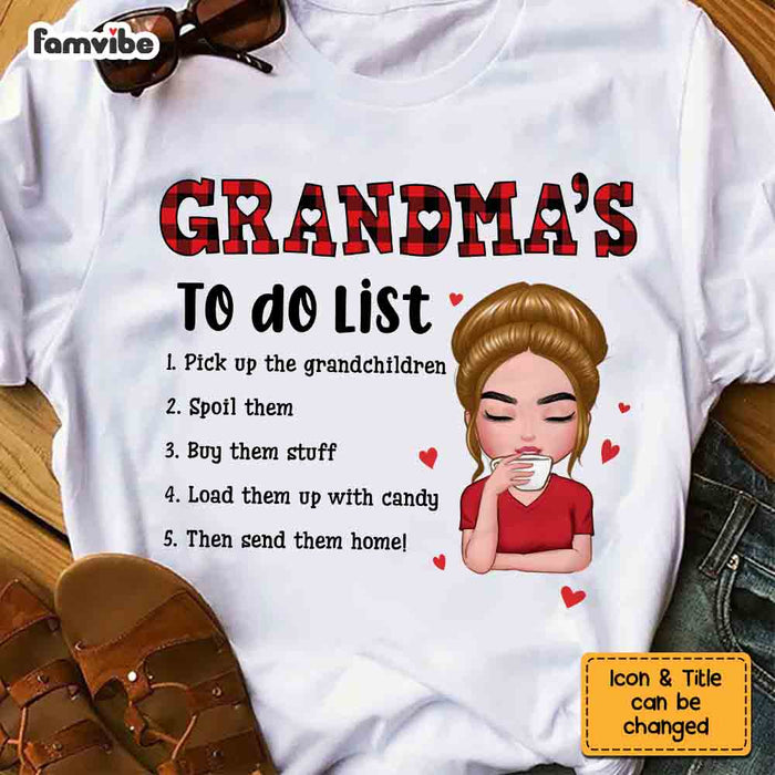 Personalized Christmas Grandma's To Do List Shirt - Hoodie - Sweatshirt OB143 23O67 1