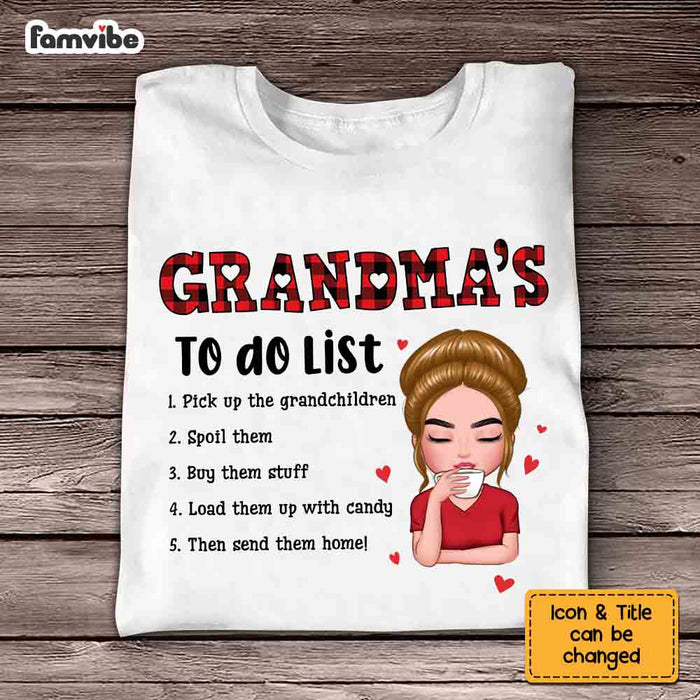 Personalized Christmas Grandma's To Do List Shirt - Hoodie - Sweatshirt OB143 23O67 1