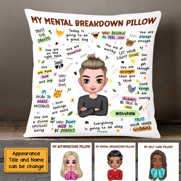 Personalized Affirmation Pillow for Mental Health - Gift for Daughter ...